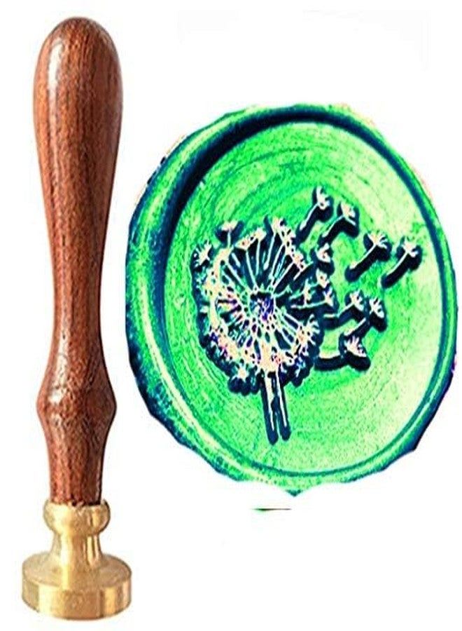 MNYR Dandelion Wax Seal Stamp - Nature Design, Copper Head, Rosewood Handle - 25mm/30mm - Wedding Invitations, Gift Wrapping, Snail Mail - Image 2
