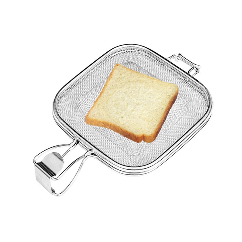 🍳 شبكة ساندويتش للتسخين والهش مع تصميم مثقوب ومشبك سميك للاستخدام في المطبخ - Image 1