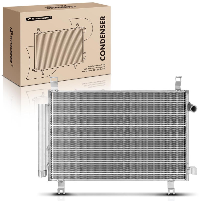 A-Premium APremium AC Condenser Replace 30048 884600D400  Compatible with 2015 2016 2017 2018 2019 Toyota Yaris L LE SE L4 15L Hatchback