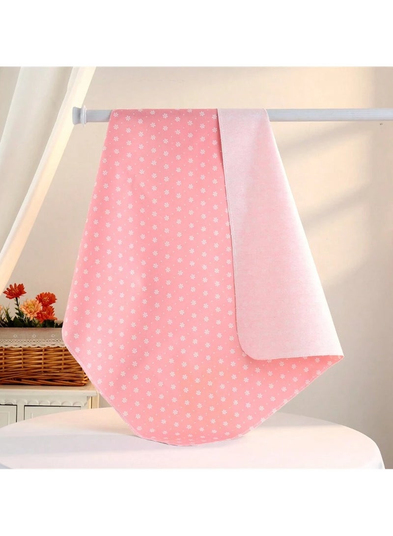 Kisunya Swaddle Blanket - 4pcs Baby Pink Swaddle Blanket Set – Soft Cotton Newborn Swaddles with Simple Love-Themed Designs, Lightweight and Breathable Baby Wraps, Ideal for Girls, Valentine's Day, Sleeping, Cuddling, and Baby Shower Gifts - Image 2