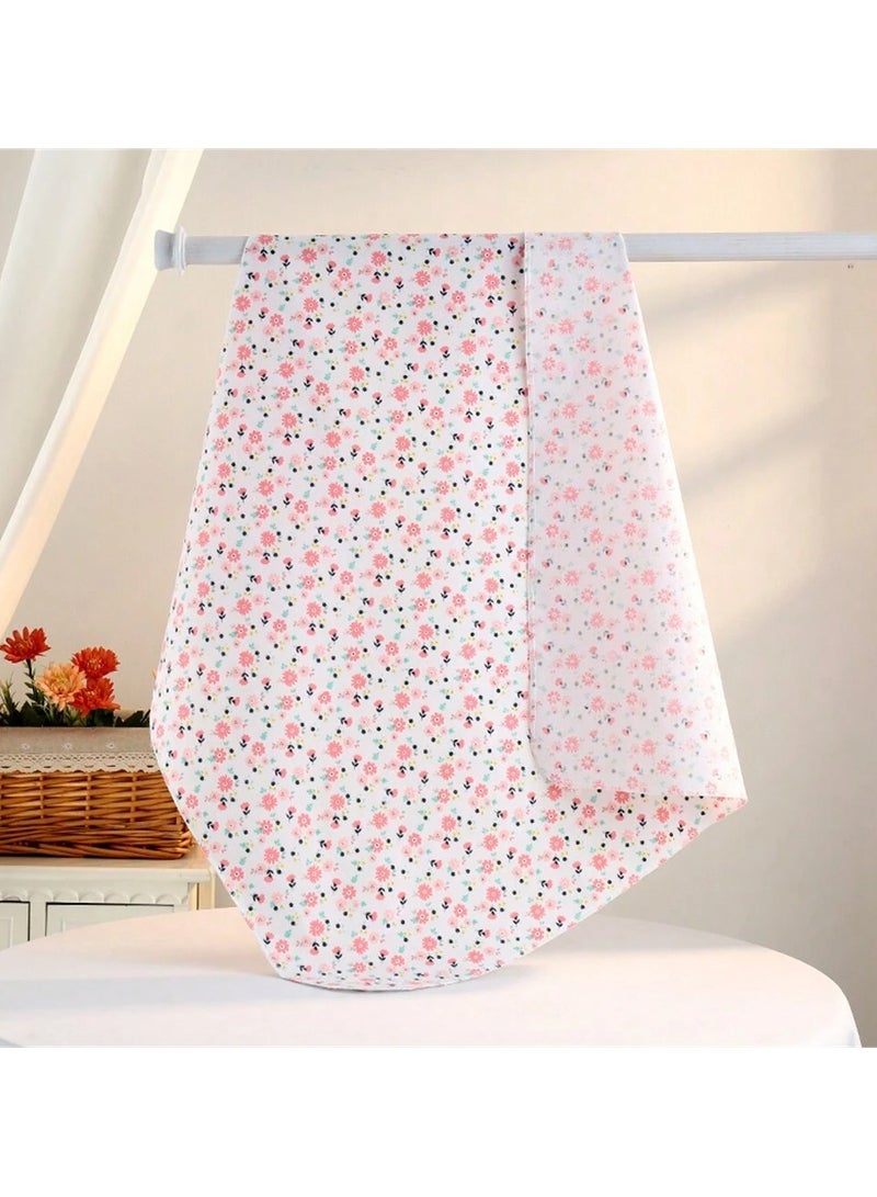 Kisunya Swaddle Blanket - 4pcs Baby Pink Swaddle Blanket Set – Soft Cotton Newborn Swaddles with Simple Love-Themed Designs, Lightweight and Breathable Baby Wraps, Ideal for Girls, Valentine's Day, Sleeping, Cuddling, and Baby Shower Gifts - Image 3