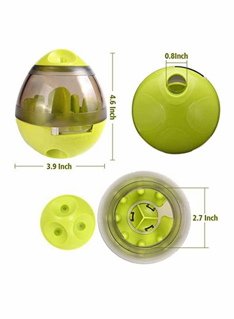Y&D Pet Treat Dispensing Dog Toy - Ball with Food Dispenser and Interactive Toys Funny IQ for Small Medium Pets, Fun Treat Smart Puzzle (Green)  - Image 2