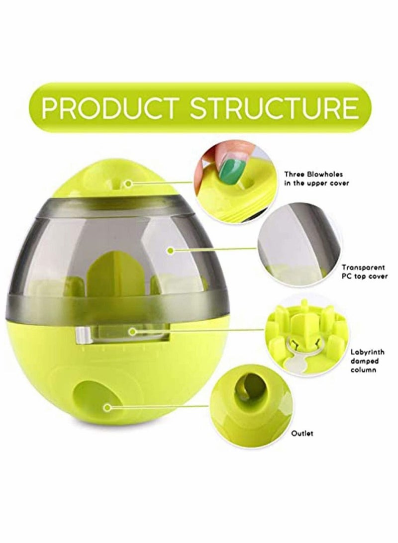 Y&D Pet Treat Dispensing Dog Toy - Ball with Food Dispenser and Interactive Toys Funny IQ for Small Medium Pets, Fun Treat Smart Puzzle (Green)  - Image 4