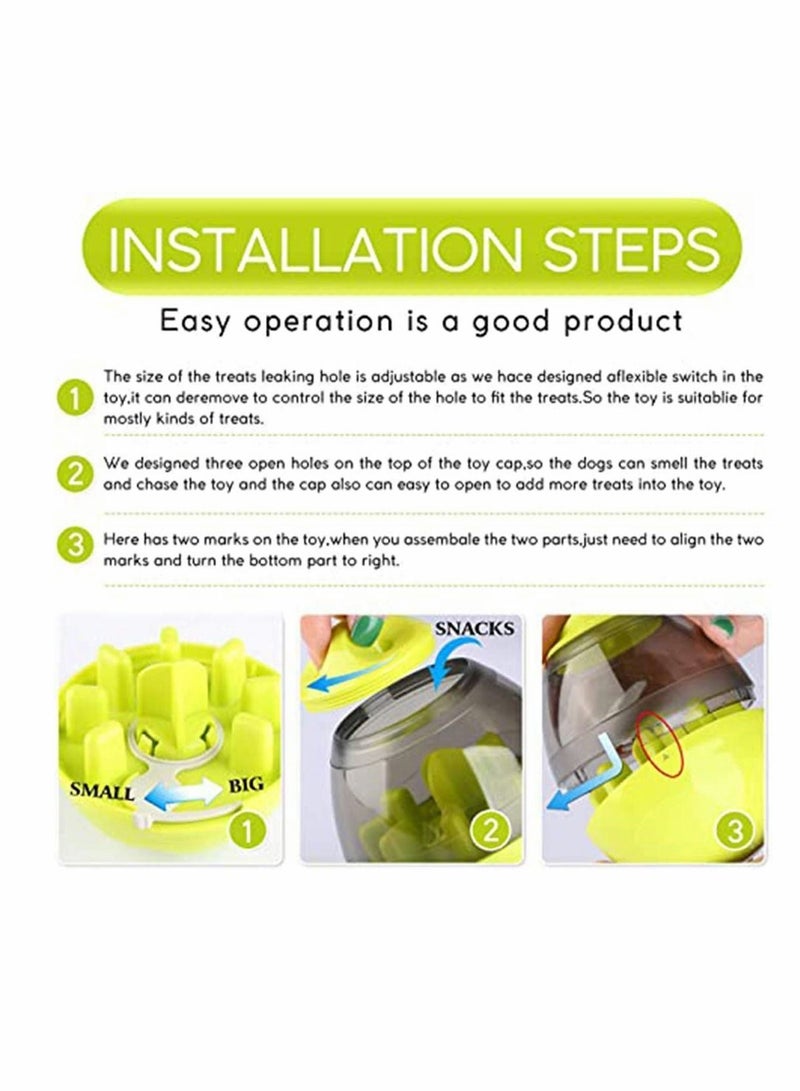 Y&D Pet Treat Dispensing Dog Toy - Ball with Food Dispenser and Interactive Toys Funny IQ for Small Medium Pets, Fun Treat Smart Puzzle (Green)  - Image 5