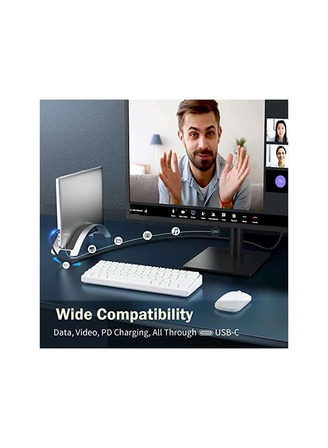 KASTWAVE Right Angle Usb C Extension Cable Usb C To Usb C 0.5M Male Female Angle Cable Usb C Data Cable Usb 3.2 Gen 2 10Gbps Data Transfer Usb C 100W Cable 4K 60Hz Usb C Dilay Cable - Image 2