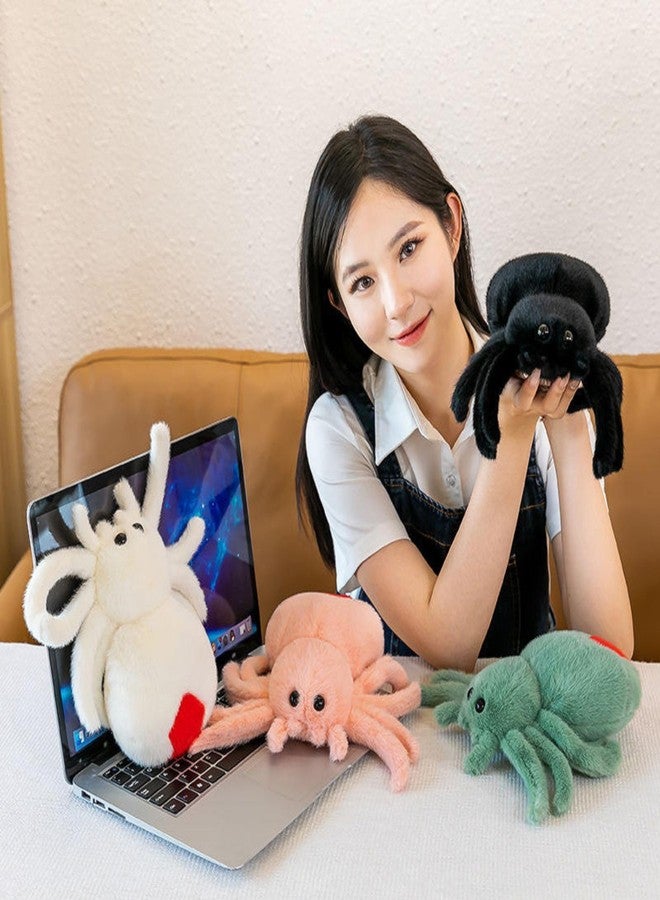 تيكلز لعبة عنكبوت محشوة ناعمة على شكل قطيفة، هدية مثالية للهالوين للأطفال من الجنسين (الحجم: 25 سم، اللون: وردي) - Image 5