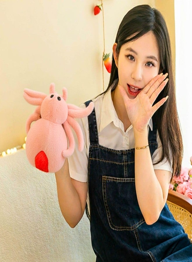 تيكلز لعبة عنكبوت محشوة ناعمة على شكل قطيفة، هدية مثالية للهالوين للأطفال من الجنسين (الحجم: 25 سم، اللون: وردي) - Image 4