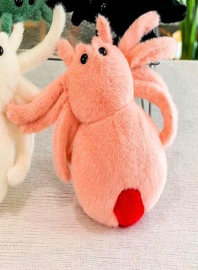 تيكلز لعبة عنكبوت محشوة ناعمة على شكل قطيفة، هدية مثالية للهالوين للأطفال من الجنسين (الحجم: 25 سم، اللون: وردي) - Image 2