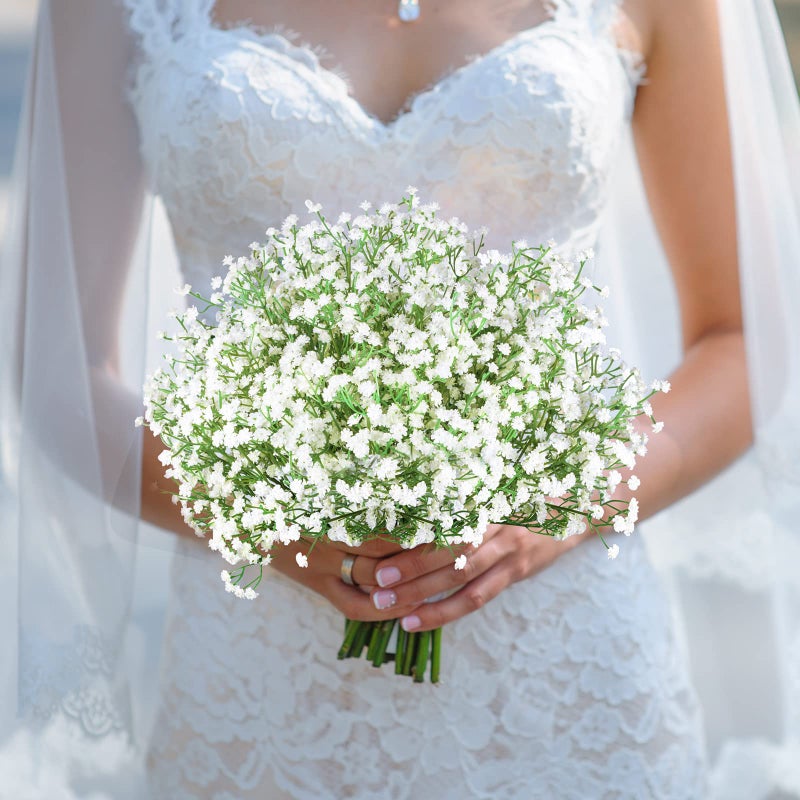 LYLYFAN Babys Breath Artificial Flowers,30 Pcs Gypsophila Faux Flowers for Wedding Party Home Garden Decoration - Image 5