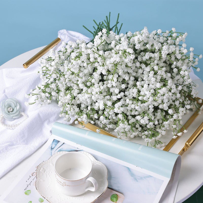 LYLYFAN Babys Breath Artificial Flowers,30 Pcs Gypsophila Faux Flowers for Wedding Party Home Garden Decoration - Image 2