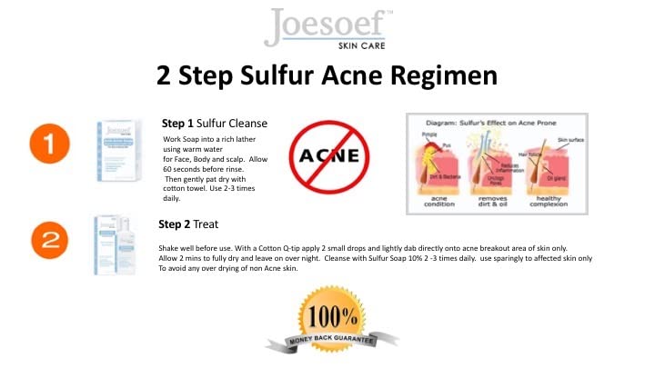 Joesoef Skin Care JOESOEF SKIN CARE Sulfur Soap for Acne Pharmaceutical Grade Dermatologists Approved for Acne Rosacea 100G - Image 3
