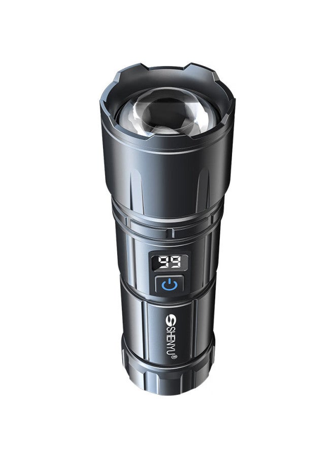 Shenyu High-power Flashlight Zoomable Ultra-bright Long-range Long-lasting Outdoor Survival Military Outdoor Cycling Special Lamp 200000 Lumens - Image 2