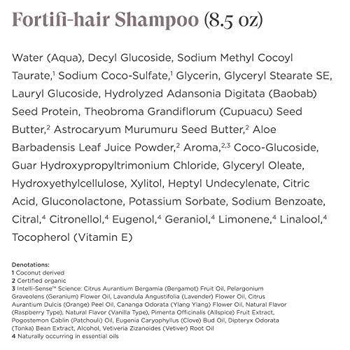 Intelligent Nutrients Fortifi-hair Shampoo - Formerly PureLuxe Shampoo - Aloe-Based Gentle Shampoo with Baobab Protein & Organic Shea Butter - For Dry & Damaged Hair, Silicone & Sulfate-Free (8.5 oz) - Image 2