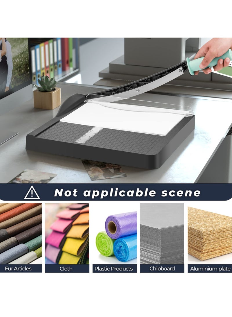 Heavy Duty 12" Paper Cutter & Trimmer - Ideal for Office, Home & School, Perfect for Cardstock & Photo Cutting - Image 5