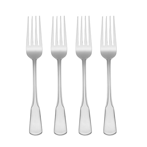 Oneida Flatware Colonial Boston Dinner Forks, Set of 4,Silver - Image 1