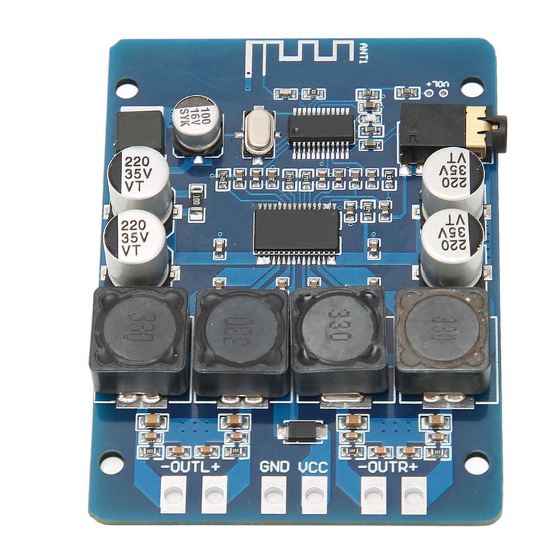 Digital Power Amplifier Board 2.80x2.05x0.51in Blue ABS - 45W x 2 Dual Channel 4~8Ohm Output Bluetooth Audio Board for Home Audio DIY and Speaker Upgrade - Image 3