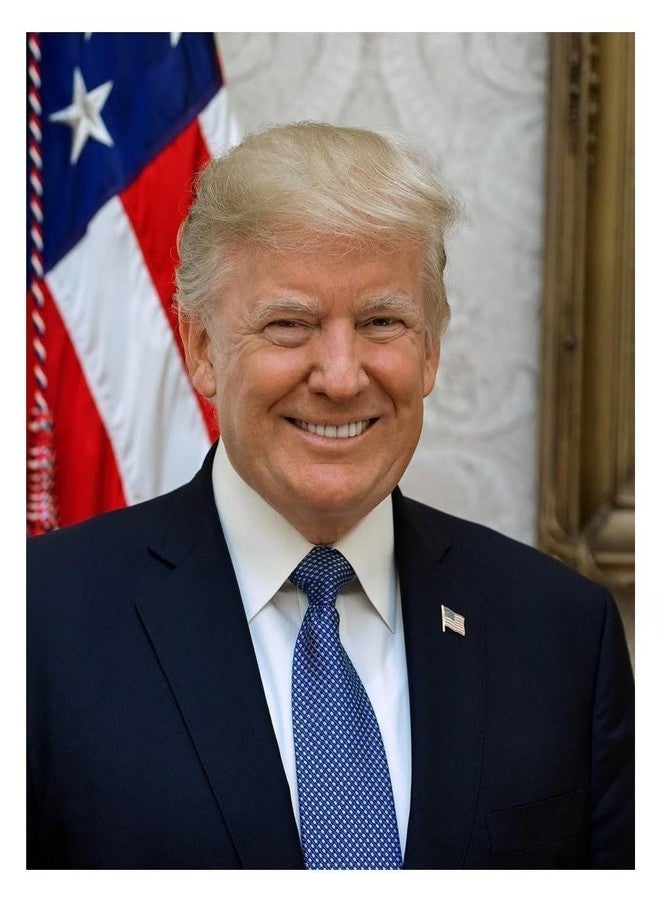 WOLFWOOD STUDIOS 8X10 DONALD TRUMP SIGNATURE SEAL PHOTO 8x10 GLOSSY PHOTO DONALD TRUMP 47TH PRESIDENT OF THE UNITED STATES WITH PRESIDENTIAL SEAL AND SIGNATURE MAKE AMERICA GREAT AGAIN - Image 1
