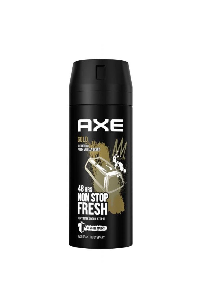 Axe Gold Oud Wood and Fresh Vanilla Scent Body Deodorant Spray' - Image 1
