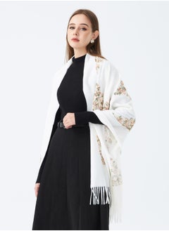 Sky cashmere Embroidered Shawl  - Image 3