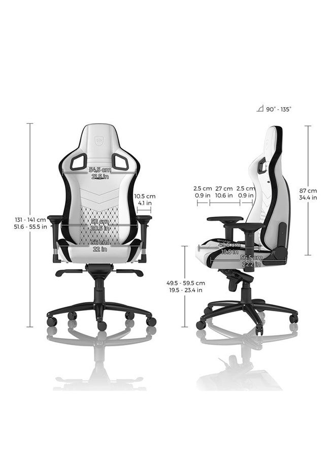 نوبل_شيرز كرسي الألعاب الأبيض من سلسلة EPIC من Noblechairs - Image 4