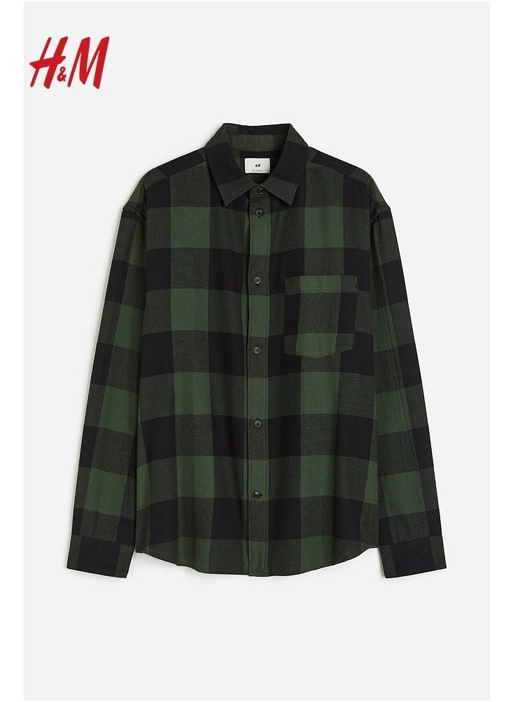 H and M - HM Autumn New Fashionable Casual Loose Long Sleeved Shirt - Image 1