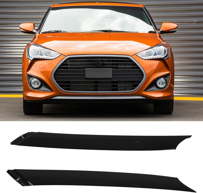 Jiawu Passenger Side Windshield Pillar Trim Molding for VELOSTER 2012-2017, OE #86170 2V000, 861802V000, Windshield A Pillar Outer Trim Garnish Replace, Windshield Pillar Trim Panels - Image 3