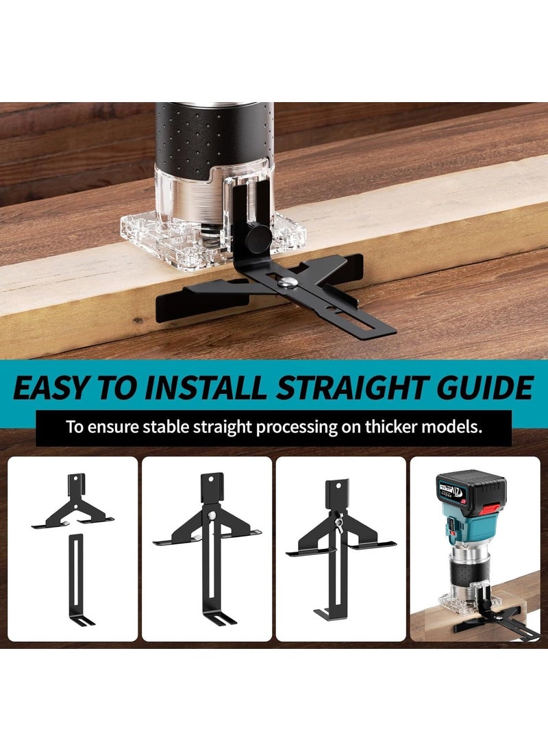KROST KROST PRO Series Cordless Palm Router Wood Trimmer 21V37V Max Brushless Wood Trimmer for 14 Router Bits 6 Variable Speeds Specially Designed for Wood Working  - Image 5