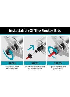 KROST KROST PRO Series Cordless Palm Router Wood Trimmer 21V37V Max Brushless Wood Trimmer for 14 Router Bits 6 Variable Speeds Specially Designed for Wood Working  - Image 4