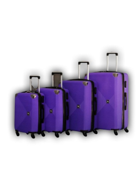 4 Pieces Travel Bag Set Sizes 18/20/24/24 Meets All Needs Made of Fiber Divided Inside Lined Unique and Distinctive Experience Polyethylene PE