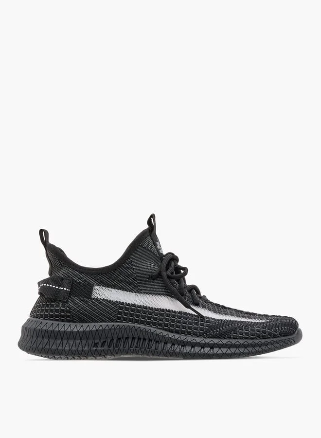 Mesh Detail Sports Shoes with Lace-Up Closure