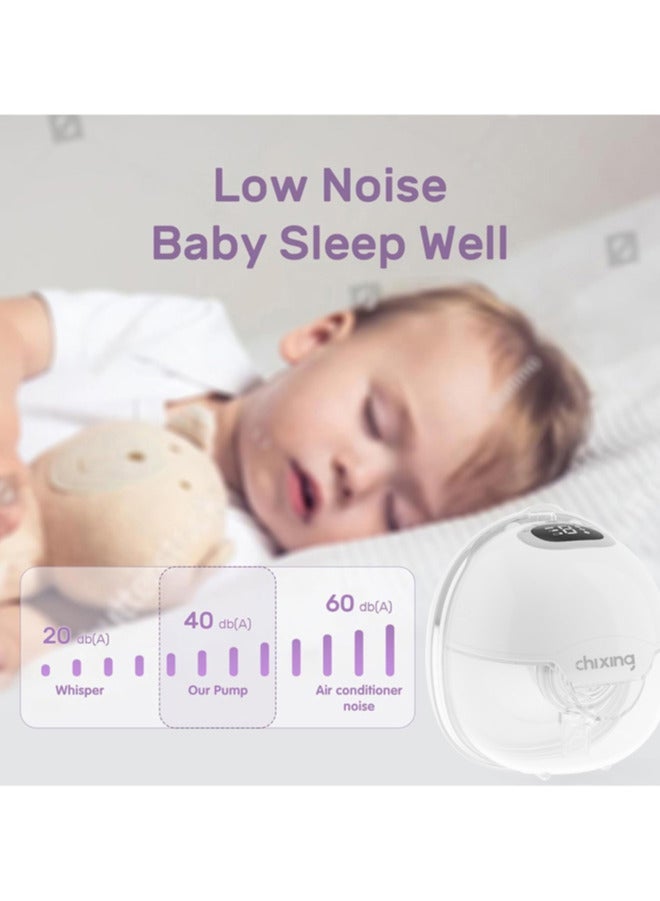 Chixing Wearable Electric Hands Free Feeding Pump with 3 Modes And 9 Levels, Wireless Portable Pump With LCD Display, Quiet And Discreet - Image 5