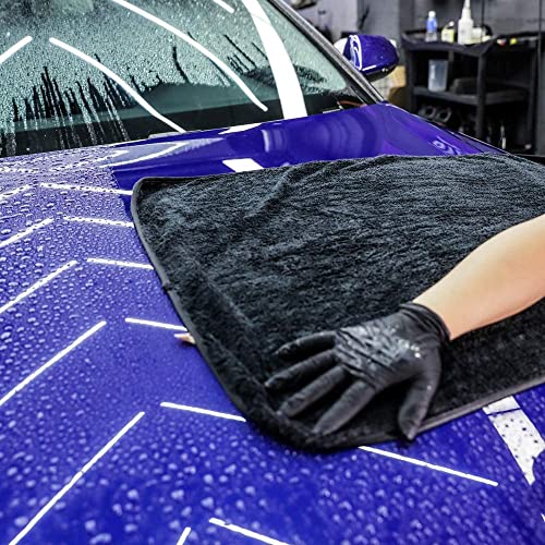 Auto Hub Heavy Microfiber Cloth for Car Cleaning and Washing, Double Sided, Extra Thick Plush Microfiber Towel, Lint-Free, 800 GSM Car Cleaning Cloth (Size 60cm x 40cm)/Pack of 2, Color:-Grey - Image 5