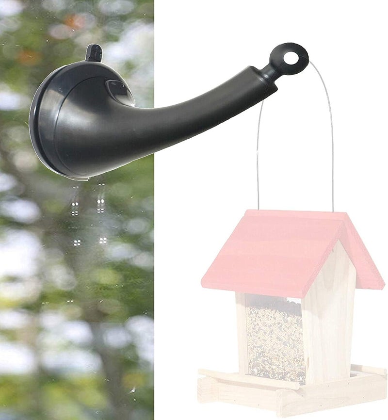 Pmsanzay Strong Window Suction Cups Hanger Hook for Bird Feeders and Wind Chimes, Pet Water Drinker Dispenser Cage, Bird House Feeder Hanging Bracket - No Bird Feeder - Image 5