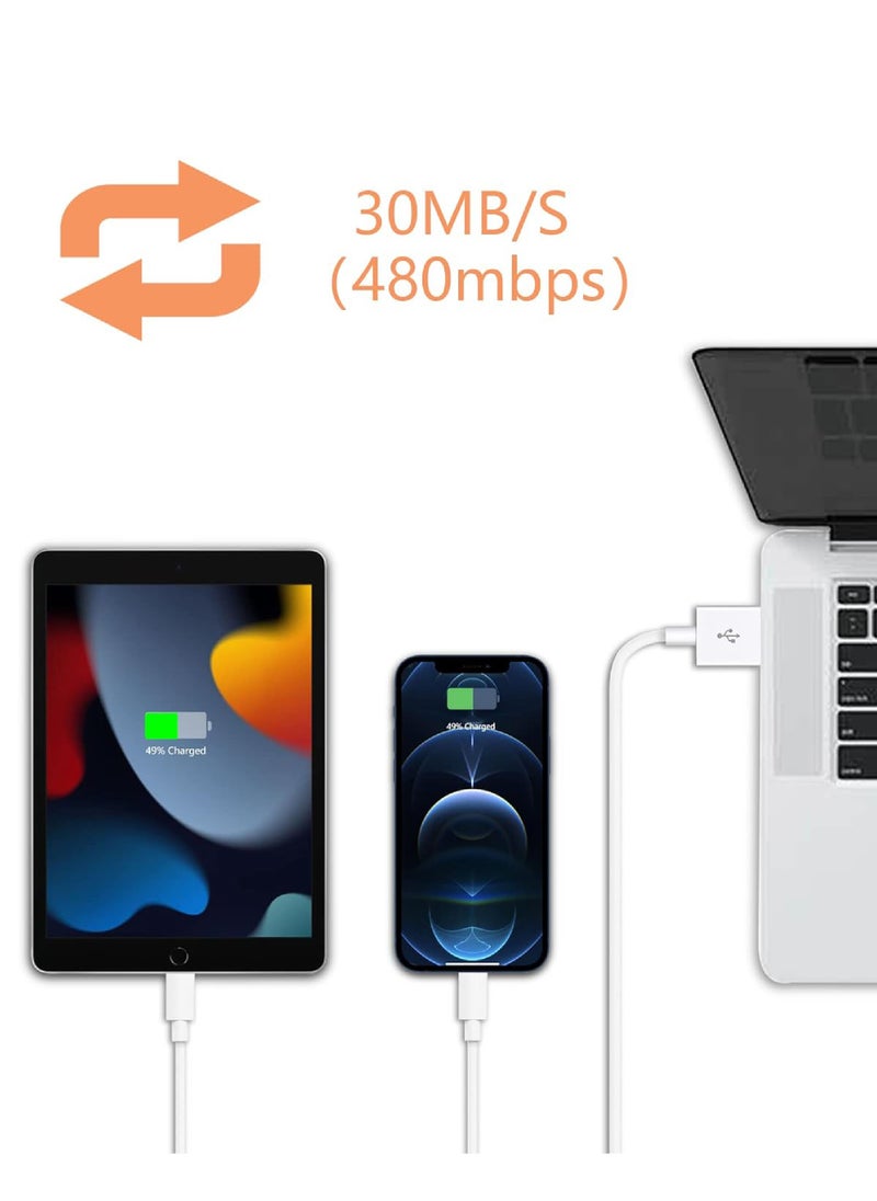 Rock Pow - Apple MFi Certified iPhone Charger Cable 1Pack 3ft USB to Lightning Cord Fast Charging High Speed Data Sync USB Cable Compatible with iPhone iPad iPod - Image 1