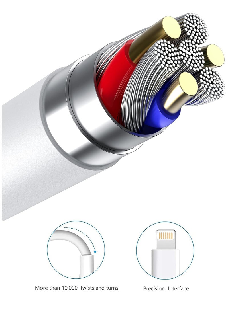 Rock Pow - Apple MFi Certified iPhone Charger Cable 1Pack 3ft USB to Lightning Cord Fast Charging High Speed Data Sync USB Cable Compatible with iPhone iPad iPod - Image 1