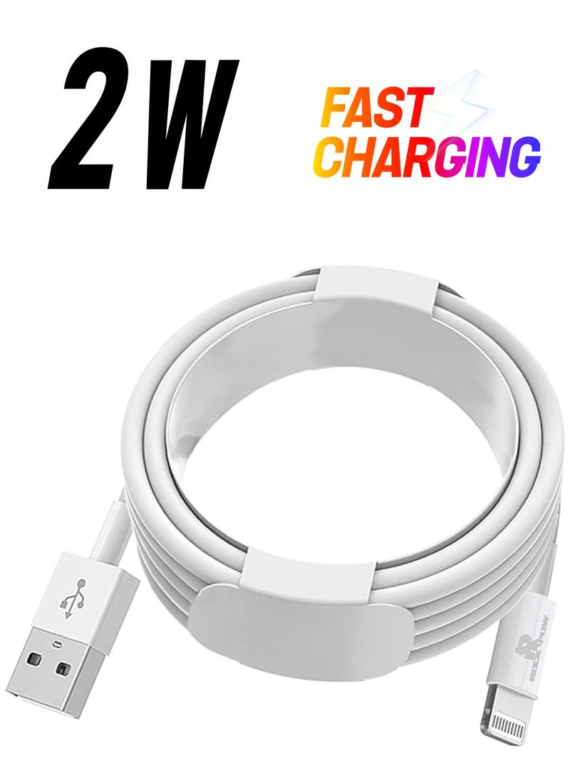 Rock Pow - Apple MFi Certified iPhone Charger Cable 1Pack 3ft USB to Lightning Cord Fast Charging High Speed Data Sync USB Cable Compatible with iPhone iPad iPod - Image 1