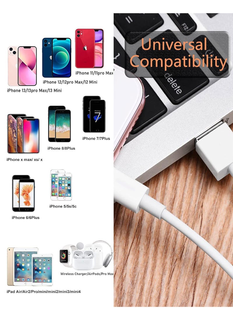 Rock Pow - Apple MFi Certified iPhone Charger Cable 1Pack 3ft USB to Lightning Cord Fast Charging High Speed Data Sync USB Cable Compatible with iPhone iPad iPod - Image 1