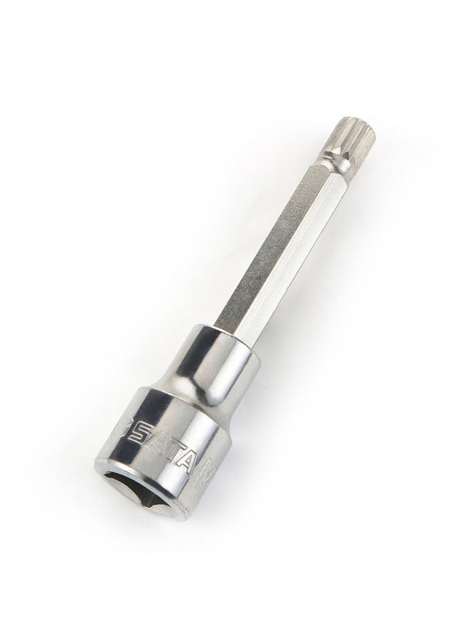 SATA SC25804 1/2" Drive Long Triple Square Bit Socket M10 - Image 2