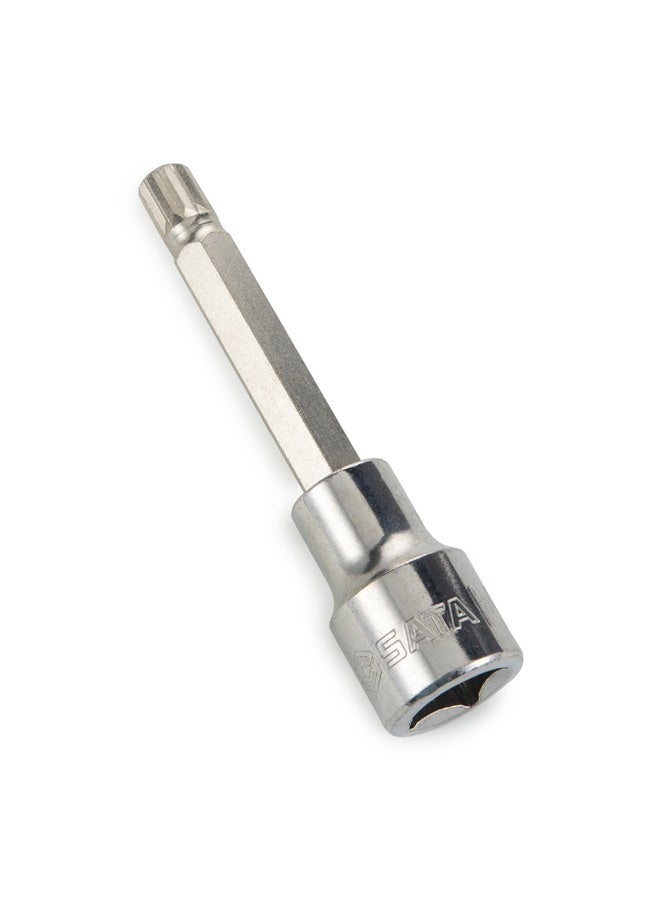 SATA SC25804 1/2" Drive Long Triple Square Bit Socket M10 - Image 3