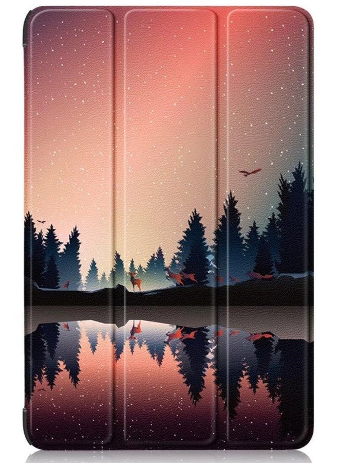 2022 Protective Case For Ipad10 Tri-Fold Leather Ipadair5 Protective Case For Ipad9 Cass Buckle Ipad10-Color:Dusk-Applicable Model:iPad 9.7 2017/2018/air1/air2/5/6 Universal