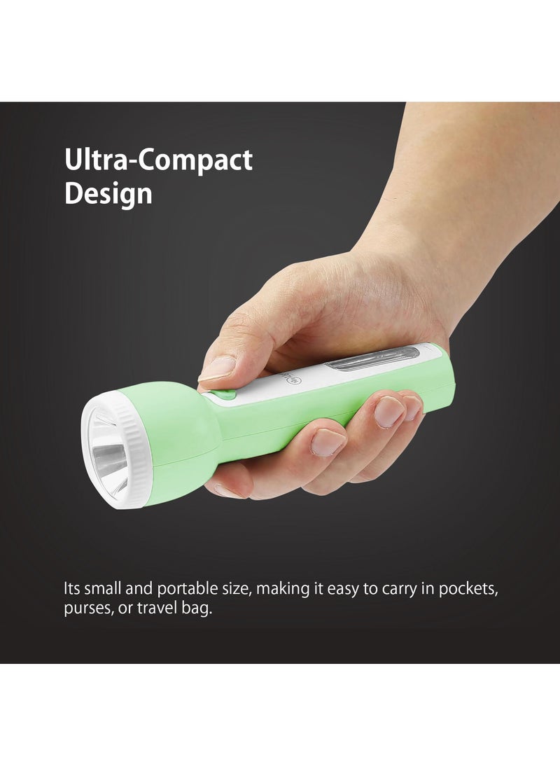 مستر لايت مصباح يدوي LED قابل لإعادة الشحن، طويل المدى، ضوء قوي وعمر بطارية طويل مع تصميم ضوء خلفي - Image 2