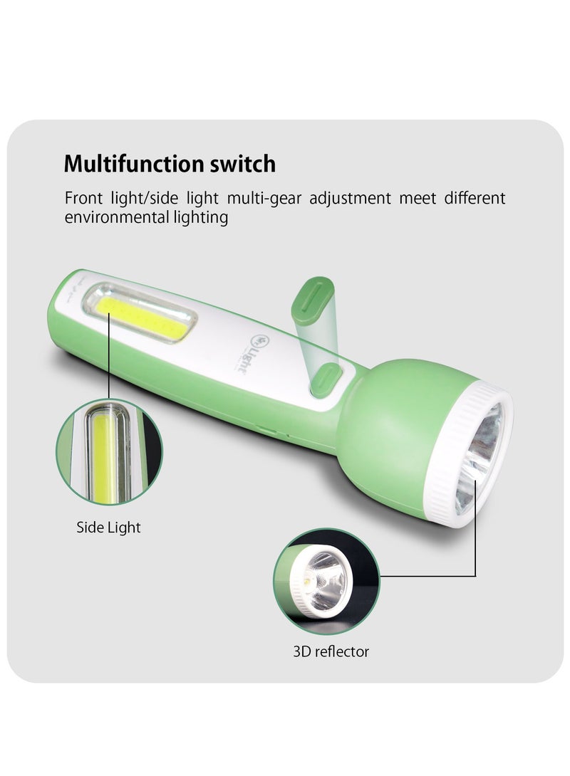 مستر لايت مصباح يدوي LED قابل لإعادة الشحن، طويل المدى، ضوء قوي وعمر بطارية طويل مع تصميم ضوء خلفي - Image 5