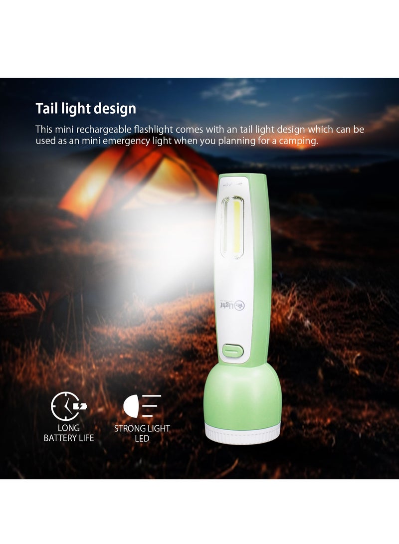 مستر لايت مصباح يدوي LED قابل لإعادة الشحن، طويل المدى، ضوء قوي وعمر بطارية طويل مع تصميم ضوء خلفي - Image 4