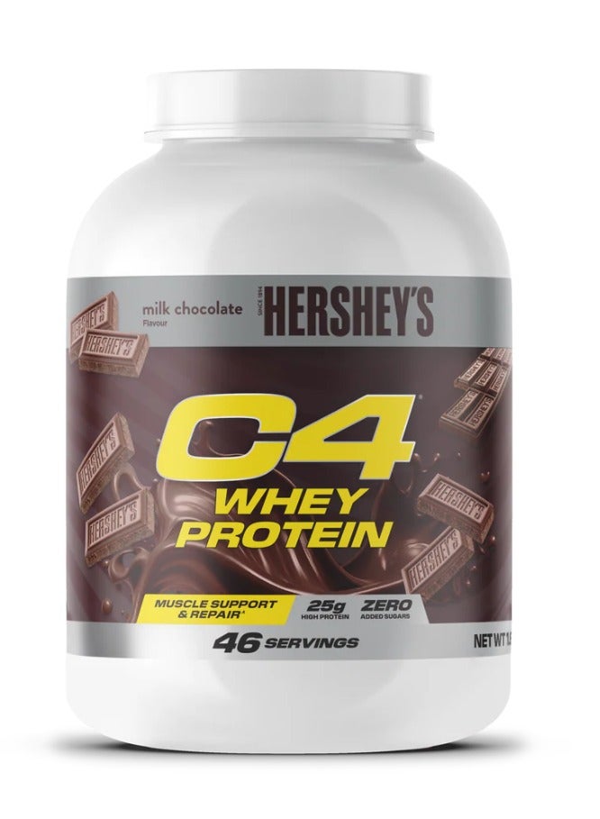 مسحوق بروتين مصل اللبن Cellucor C4 – نكهة الشوكولاتة بالحليب، 25 جرام بروتين لكل حصة، بدون سكر مضاف – تغذية رياضية، استعادة العضلات