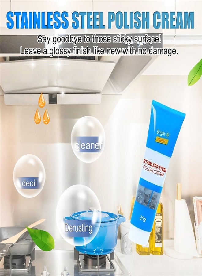 Newvent stainless steel cleaning cream | Rust Remover For Metal | Stainless Steel Metal Polish Cream (1pc-180gram) - Image 4