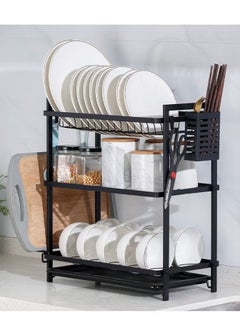EXCLIFE Three-tier dish drying rack 54x56x24cm  - Image 1