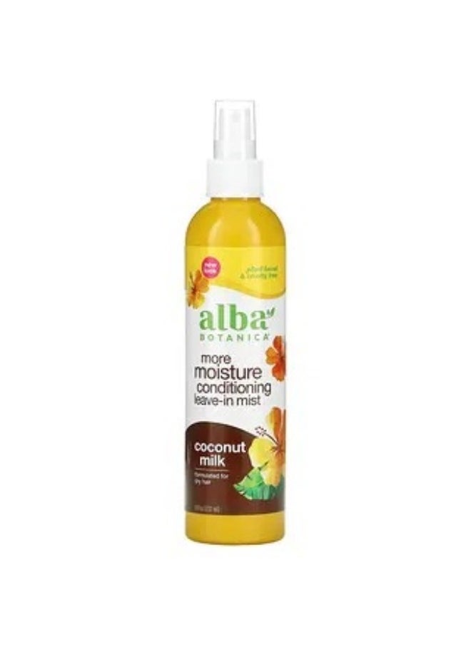 Alba Botanica Alba Botanica More Moisture Conditioning Leave-In Mist Coconut Milk 8 fl oz 237 ml 