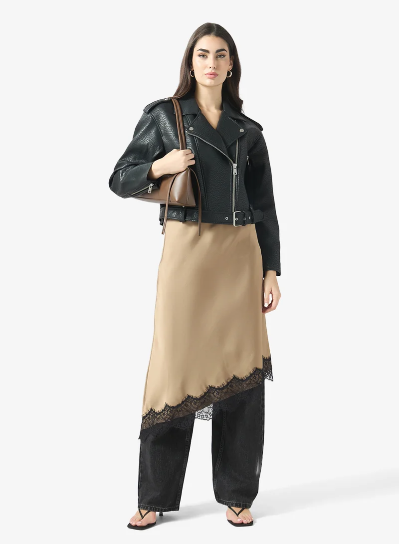Only  Casual Faux Biker Jacket for Women | Best Price UAE