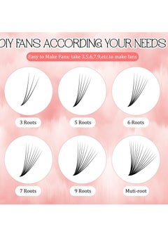 Y&D Colored Glitter Lash Extensions Eyelashes Party Makeup (Multicolored15 mm)  - Image 5