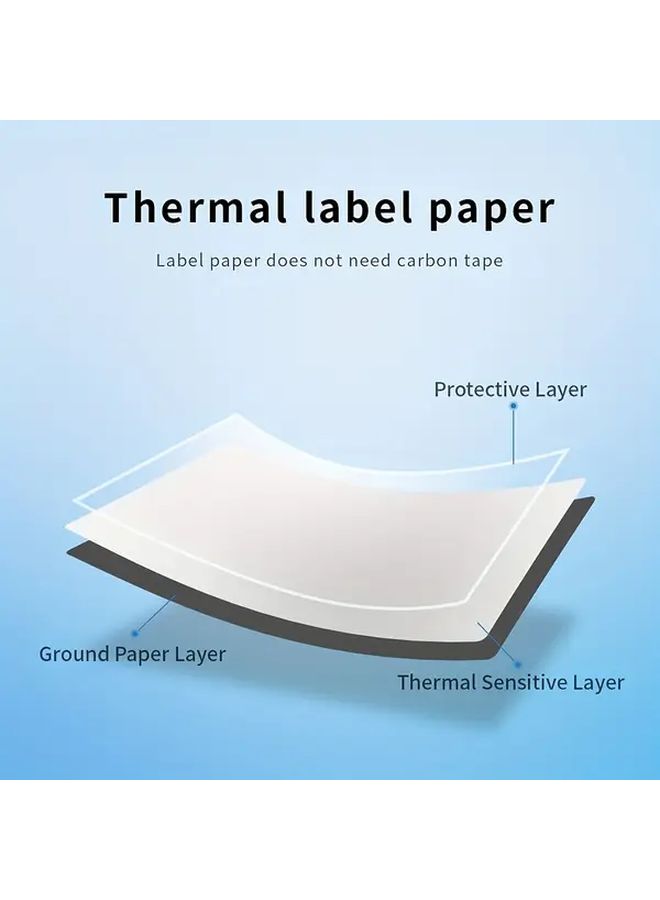 2 Rolls 50 Round White Labels For Thermal Label Machines - Image 4